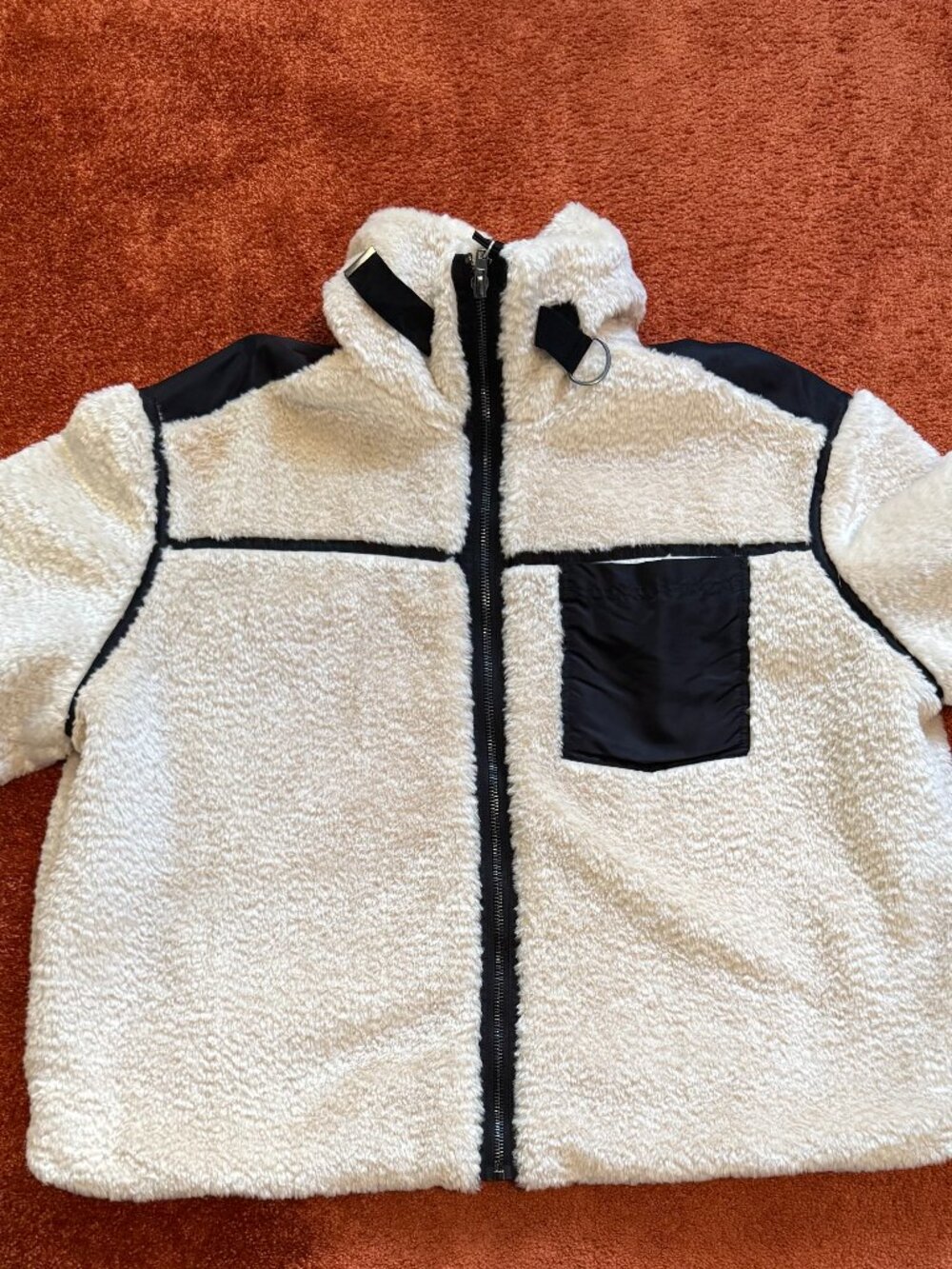 ASOS DESIGN Plush Aviator Jacket